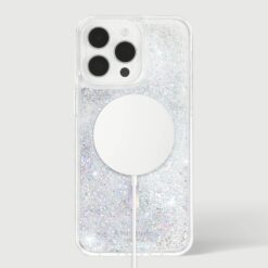 Kate Spade รุ่น Protective Case with MagSafe - เคส iPhone 15 Pro Max - สี Liquid Glitter Opal Iridescent