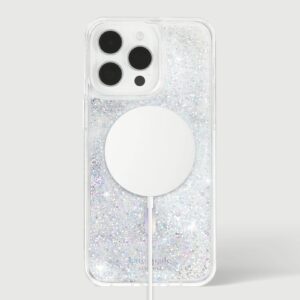 Kate Spade รุ่น Protective Case with MagSafe - เคส iPhone 15 Pro Max - สี Liquid Glitter Opal Iridescent