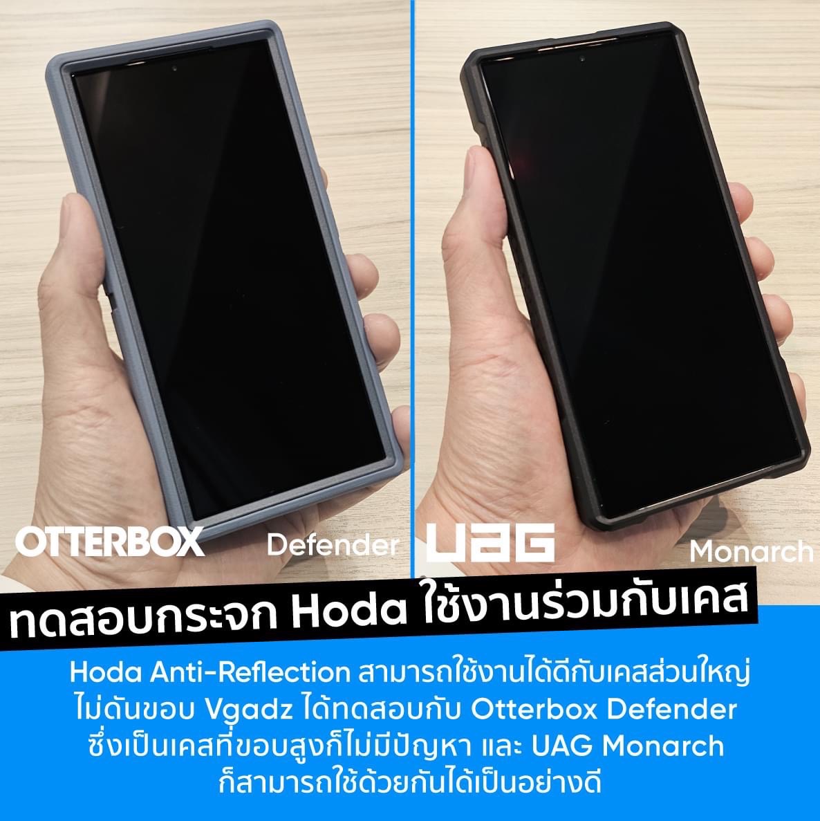 Hoda รุ่น Anti-Reflection Full Coverage Tempered Glass - ฟิล์มกระจก Galaxy S24 Ultra