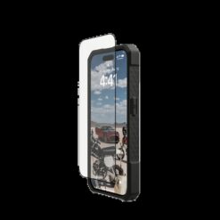 UAG รุ่น Glass Screen Shield Plus - ฟิล์มกระจก iPhone 15 Pro - สี Clear/Black