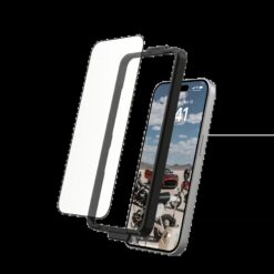 UAG รุ่น Glass Screen Shield Plus - ฟิล์มกระจก iPhone 15 Pro - สี Clear/Black
