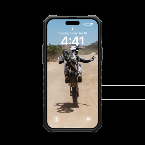 UAG รุ่น Pathfinder Clear MagSafe – เคส iPhone 15 Plus - สี Ice - Image 6