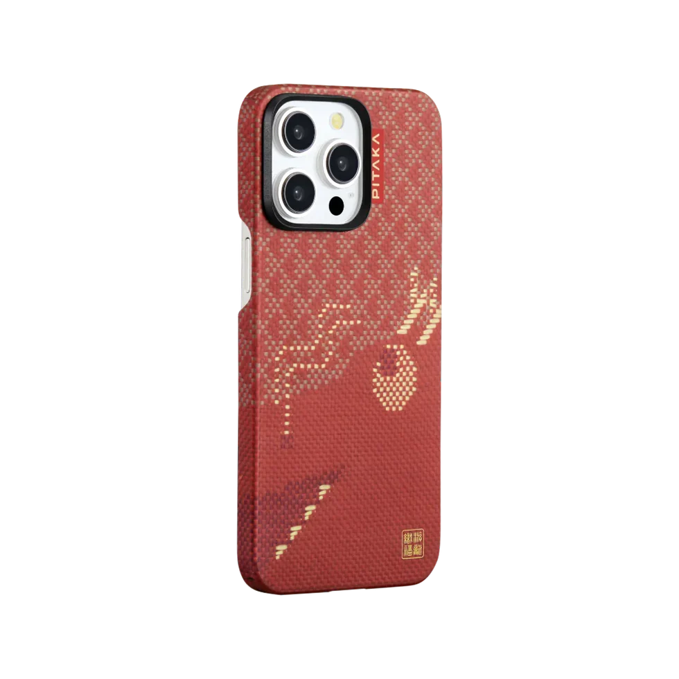 Pitaka รุ่น MagEZ Case 5 - เคส iPhone 15 Pro Max - สี Dragon Year (Limited)