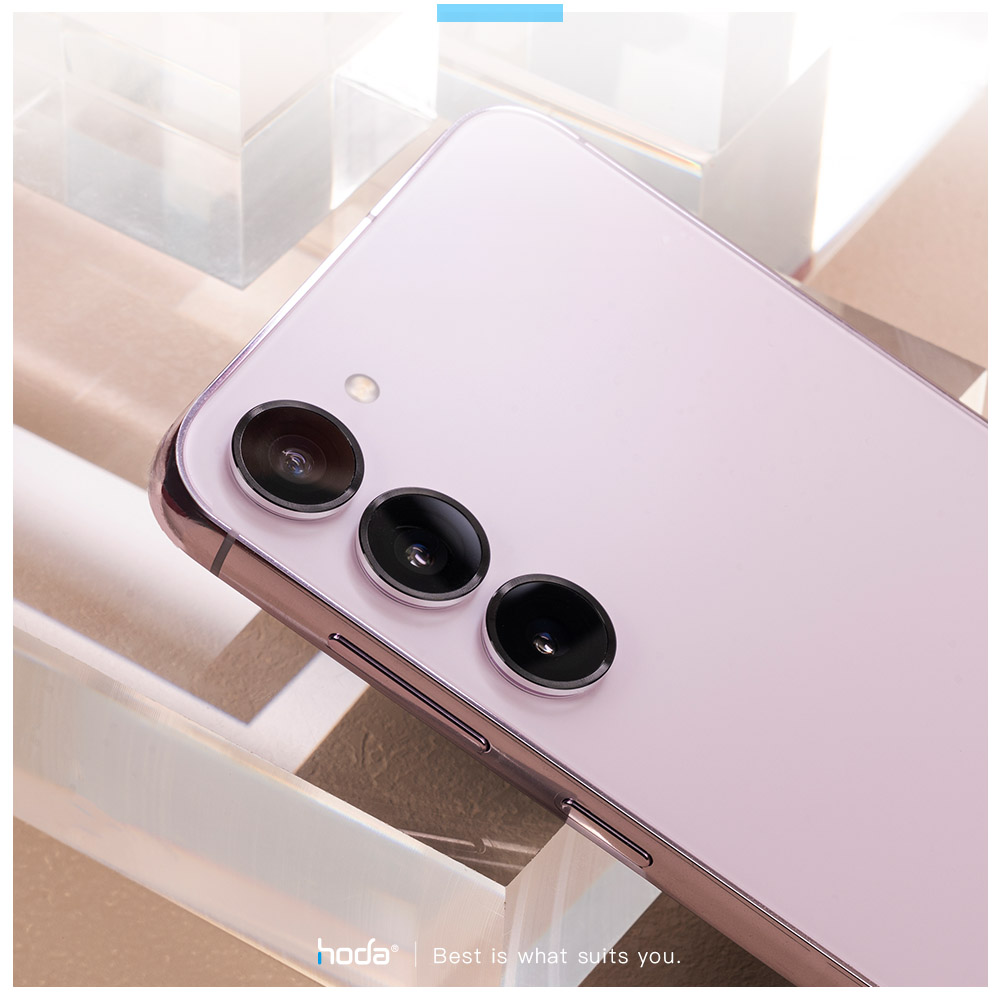Hoda รุ่น Sapphire Lens Protector - กระจกเลนส์กล้อง Galaxy S24 - สี Flamed Taitanium