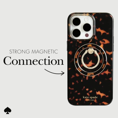 Kate Spade New York รุ่น Magnetic Ring Stand - แหวนติดหลังมือถือ - ลาย Tortoiseshell - Image 8