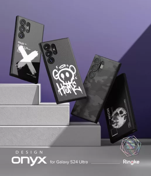 Ringke รุ่น Onyx Design - เคส Galaxy S24 Ultra - สี Camo Black