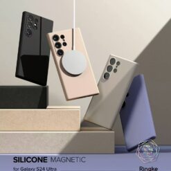 Ringke รุ่น Silicone Magnetic - เคส Galaxy S24 Ultra - สี Lavender