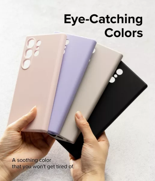 Ringke รุ่น Silicone Magnetic - เคส Galaxy S24 Ultra - สี Pink Sand