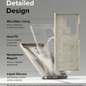 Ringke รุ่น Silicone Magnetic - เคส Galaxy S24 Ultra - สี Pink Sand 22 Ringke รุ่น Silicone Magnetic - เคส Galaxy S24 Ultra - สี Pink Sand