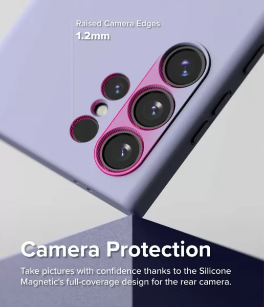 Ringke รุ่น Silicone Magnetic - เคส Galaxy S24 Ultra - สี Pink Sand