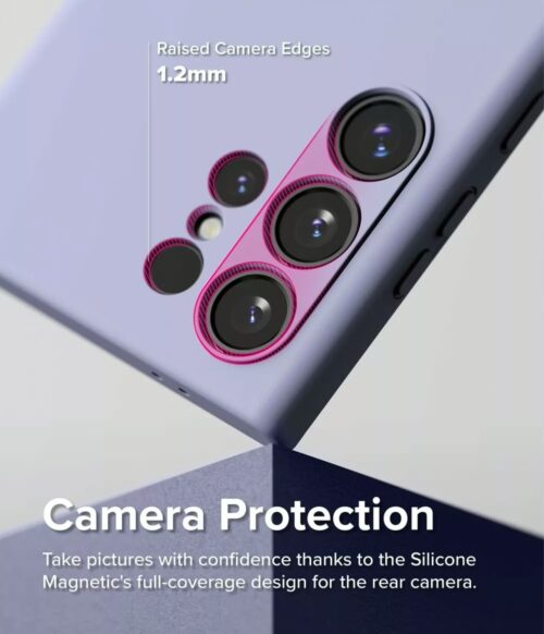Ringke รุ่น Silicone Magnetic - เคส Galaxy S24 Ultra - สี Lavender - Image 9