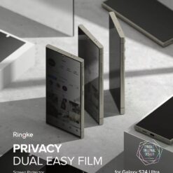 Ringke รุ่น Privacy Dual Easy - ฟิล์ม Galaxy S24 Ultra (พร้อมอุปกรณ์ติดตั้ง)