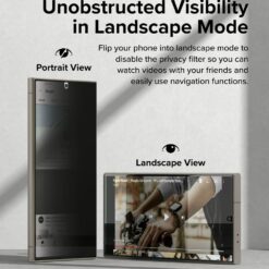 Ringke รุ่น Privacy Dual Easy - ฟิล์ม Galaxy S24 Ultra (พร้อมอุปกรณ์ติดตั้ง)