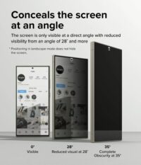 Ringke รุ่น Privacy Dual Easy - ฟิล์ม Galaxy S24 Ultra (พร้อมอุปกรณ์ติดตั้ง)