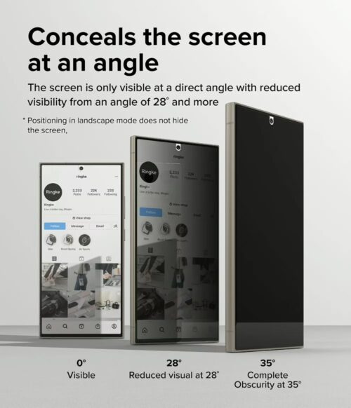 Ringke รุ่น Privacy Dual Easy - ฟิล์ม Galaxy S24 Ultra (พร้อมอุปกรณ์ติดตั้ง) - Image 9