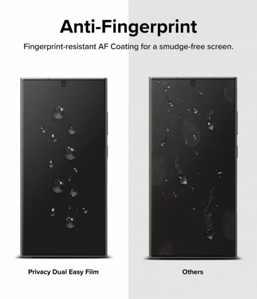 Ringke รุ่น Privacy Dual Easy - ฟิล์ม Galaxy S24 Ultra (พร้อมอุปกรณ์ติดตั้ง)