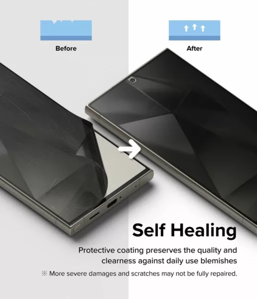 Ringke รุ่น Privacy Dual Easy - ฟิล์ม Galaxy S24 Ultra (พร้อมอุปกรณ์ติดตั้ง)