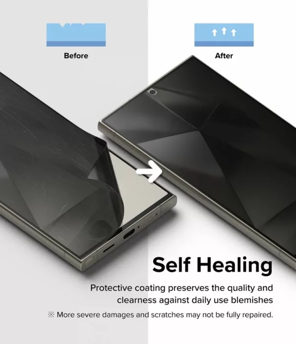 Ringke รุ่น Privacy Dual Easy - ฟิล์ม Galaxy S24 Ultra (พร้อมอุปกรณ์ติดตั้ง)
