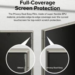 Ringke รุ่น Privacy Dual Easy - ฟิล์ม Galaxy S24 Ultra (พร้อมอุปกรณ์ติดตั้ง)
