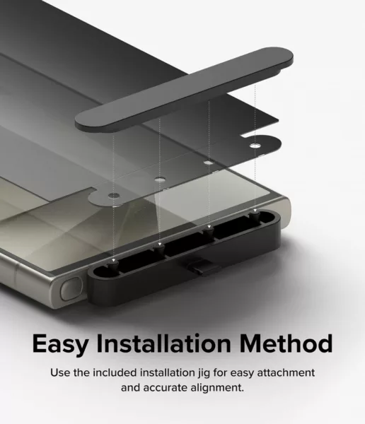 Ringke รุ่น Privacy Dual Easy - ฟิล์ม Galaxy S24 Ultra (พร้อมอุปกรณ์ติดตั้ง)