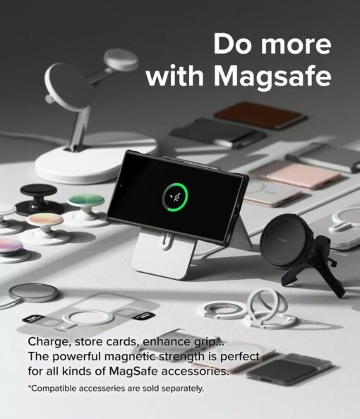Ringke รุ่น Fusion X Magnetic - เคส Galaxy S24 Ultra - สี Matte Black - Image 4