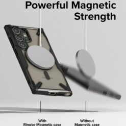 Ringke รุ่น Fusion X Magnetic - เคส Galaxy S24 Ultra - สี Matte Black
