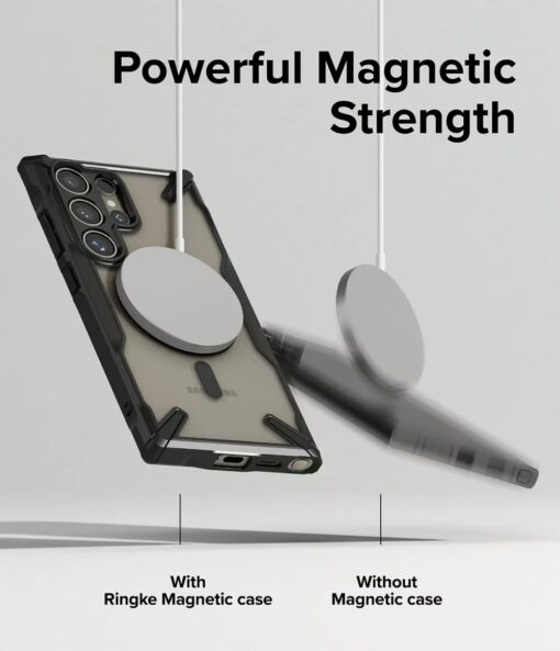 Ringke รุ่น Fusion X Magnetic - เคส Galaxy S24 Ultra - สี Matte Black - Image 6