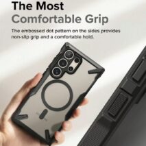 Ringke รุ่น Fusion X Magnetic - เคส Galaxy S24 Ultra - สี Matte Black