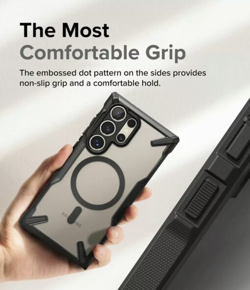 Ringke รุ่น Fusion X Magnetic - เคส Galaxy S24 Ultra - สี Matte Black - Image 7