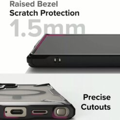 Ringke รุ่น Fusion X Magnetic - เคส Galaxy S24 Ultra - สี Matte Black