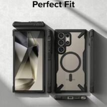 Ringke รุ่น Fusion X Magnetic - เคส Galaxy S24 Ultra - สี Matte Black