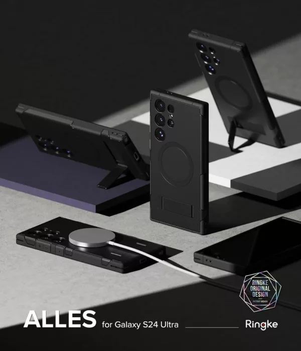Ringke รุ่น Alles - เคส Galaxy S24 Ultra - สี Black