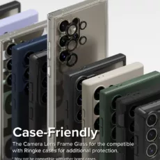 Ringke รุ่น Camera Lens Frame Glass - กระจกเลนส์กล้อง Galaxy S24 Ultra - สี Black - Image 9