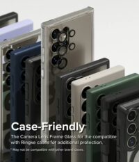 Ringke รุ่น Camera Lens Frame Glass - กระจกเลนส์กล้อง Galaxy S24 Ultra - สี Black