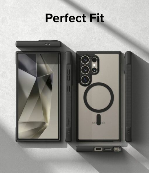 Ringke รุ่น Fusion Bold Magnetic - เคส Galaxy S24 Ultra - สี Matte Black - Image 12