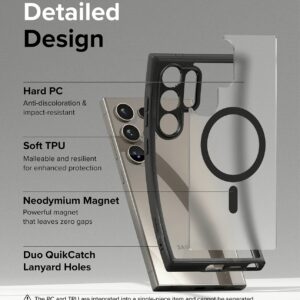 Ringke รุ่น Fusion Bold Magnetic - เคส Galaxy S24 Ultra - สี Matte Black 31 Ringke รุ่น Fusion Bold Magnetic - เคส Galaxy S24 Ultra - สี Matte Black