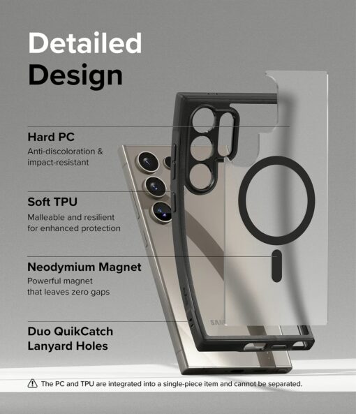 Ringke รุ่น Fusion Bold Magnetic - เคส Galaxy S24 Ultra - สี Matte Black - Image 13