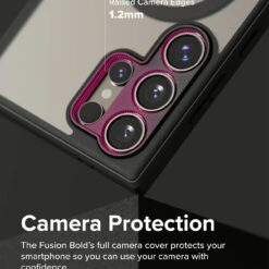 Ringke รุ่น Fusion Bold Magnetic - เคส Galaxy S24 Ultra - สี Matte Black