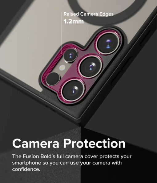 Ringke รุ่น Fusion Bold Magnetic - เคส Galaxy S24 Ultra - สี Matte Black - Image 4