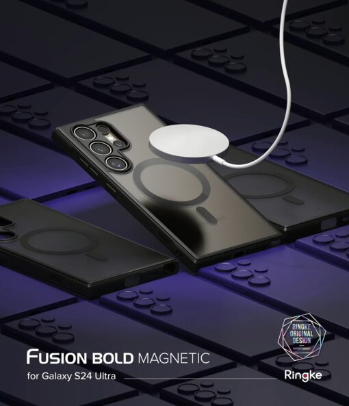 Ringke รุ่น Fusion Bold Magnetic - เคส Galaxy S24 Ultra - สี Matte Black - Image 2