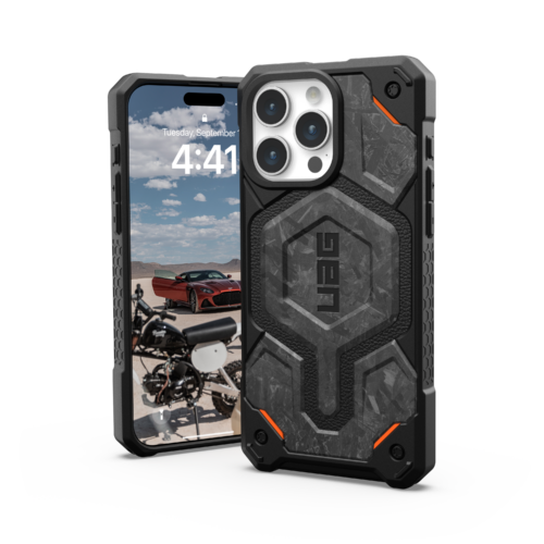 UAG รุ่น Monarch Pro - เคส iPhone 15 Pro Max - สี Forged Carbon (Limited Edition)