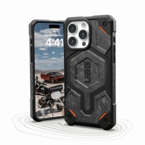 UAG รุ่น Monarch Pro - เคส iPhone 15 Pro Max - สี Forged Carbon (Limited Edition)