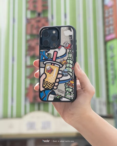 Hoda x Mido รุ่น Diverse Case Military Standard with Magnetic - เคส iPhone 15 Pro - ลาย Vintage Minis Racing (Mirror Glass Back Plate)