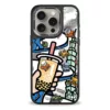 Hoda x Mido รุ่น Diverse Case Military Standard with Magnetic - เคส iPhone 15 Pro - ลาย Vintage Minis Racing (Mirror Glass Back Plate)
