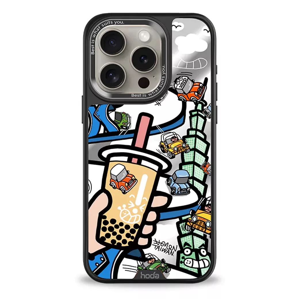 Hoda x Mido รุ่น Diverse Case Military Standard with Magnetic - เคส iPhone 15 Pro - ลาย Vintage Minis Racing (Mirror Glass Back Plate) 1 Hoda x Mido รุ่น Diverse Case Military Standard with Magnetic - เคส iPhone 15 Pro - ลาย Vintage Minis Racing (Mirror Glass Back Plate)