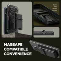 VRS รุ่น Mag Square Wallet - ที่เก็บบัตรติดหลังมือถือ - สี Horizon Silver