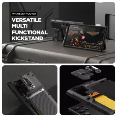 VRS รุ่น Damda Glide Duo Guard - เคส Galaxy S24 Ultra - สี Black Groove