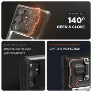 VRS รุ่น Damda Glide Duo Guard - เคส Galaxy S24 Ultra - สี Black Groove