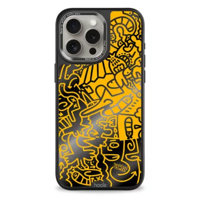 Hoda x Mido รุ่น Diverse Case Military Standard with Magnetic - เคส iPhone 15 Pro Max - ลาย When Mango Runs (Blackened Mirror Glass Back Plate)