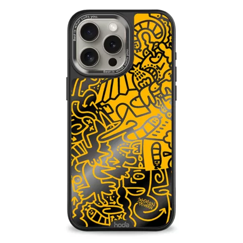 Hoda x Mido รุ่น Diverse Case Military Standard with Magnetic - เคส iPhone 15 Pro Max - ลาย When Mango Runs (Blackened Mirror Glass Back Plate)